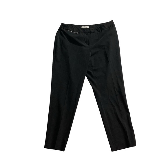 Ellen Tracy Black Ankle Pants Sz 10 - Picture 1 of 7